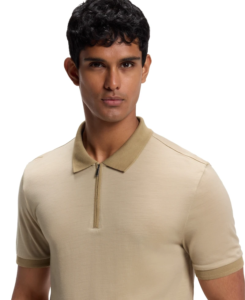 Boss by Hugo Men's Wool Regular-Fit Polo Shirt