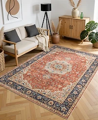 Mink Home Homewell Machine Washable HAM4004 9'10"x13'11" Area Rug