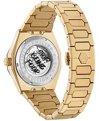 Philipp Plein Deluxe Men's Ip Yellow Gold Stainless Steel Bracelet Watch 44mm