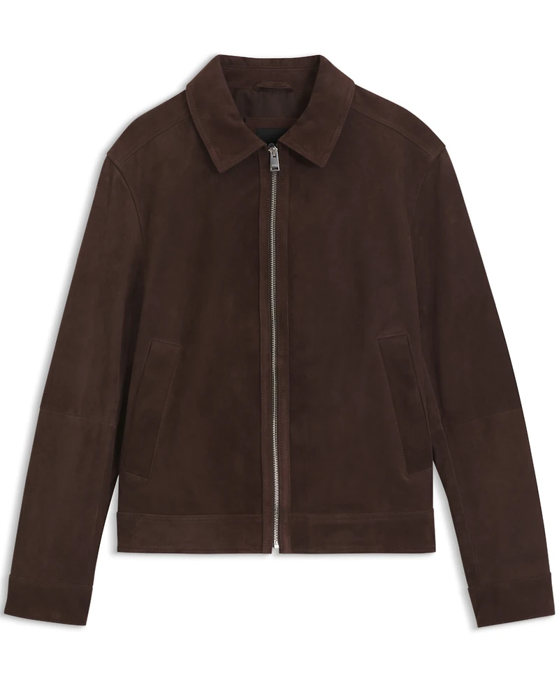 Boss by Hugo Men's Suede Regular-Fit Leather Jacket