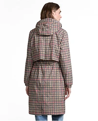 Lands' End Women's Print Squall Packable Long Raincoat