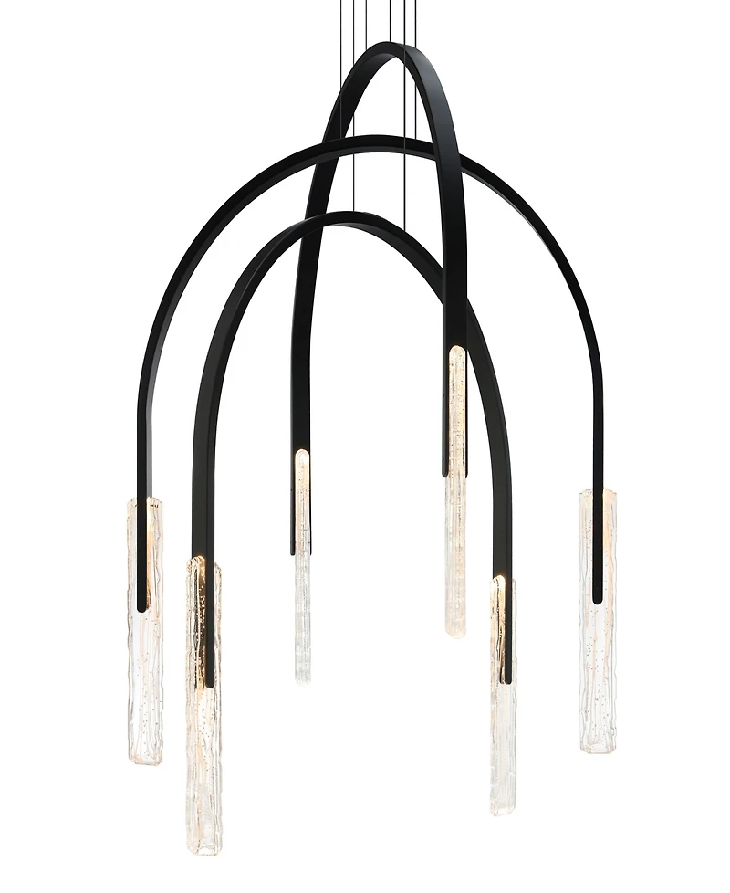 Cwi Lighting Curva 38" Metal Chandelier