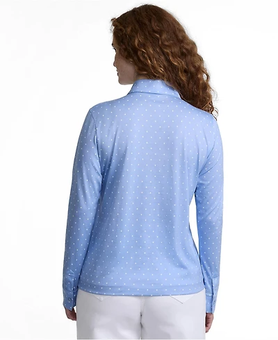Lands' End Women's Long Sleeve Supima Cotton Relaxed Button Front Shirt