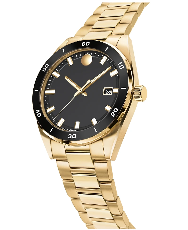 Movado Men's Vantage Swiss Quartz Light Yellow Gold Pvd Steel Watch 40mm