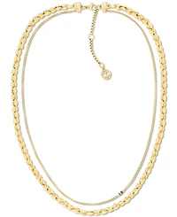 Tommy Hilfiger Women's Layering Sets Gold-Tone Stainless Steel Necklace