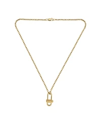 Hugo Boss Men's Ventoux Ionic Plated Thin Gold Steel Necklace