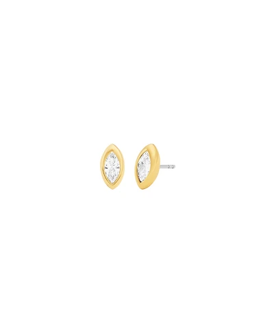 Michael Kors Bezel-Set Marquise Stud Earrings