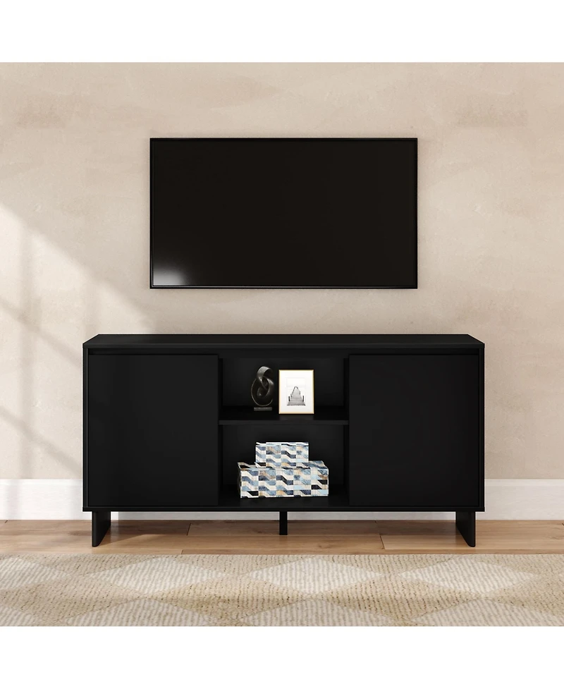 Plank+Beam Modern Tv Stand/Sideboard, 2 Door with Middle Shelf