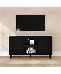 Plank+Beam Modern Tv Stand/Sideboard, 2 Door with Middle Shelf