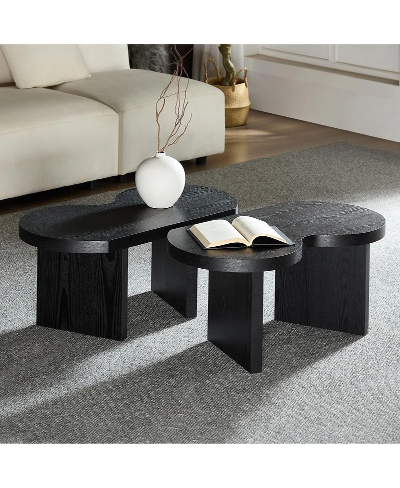 Flynama 31.49" Butterfly Shaped Mdf Coffee Table
