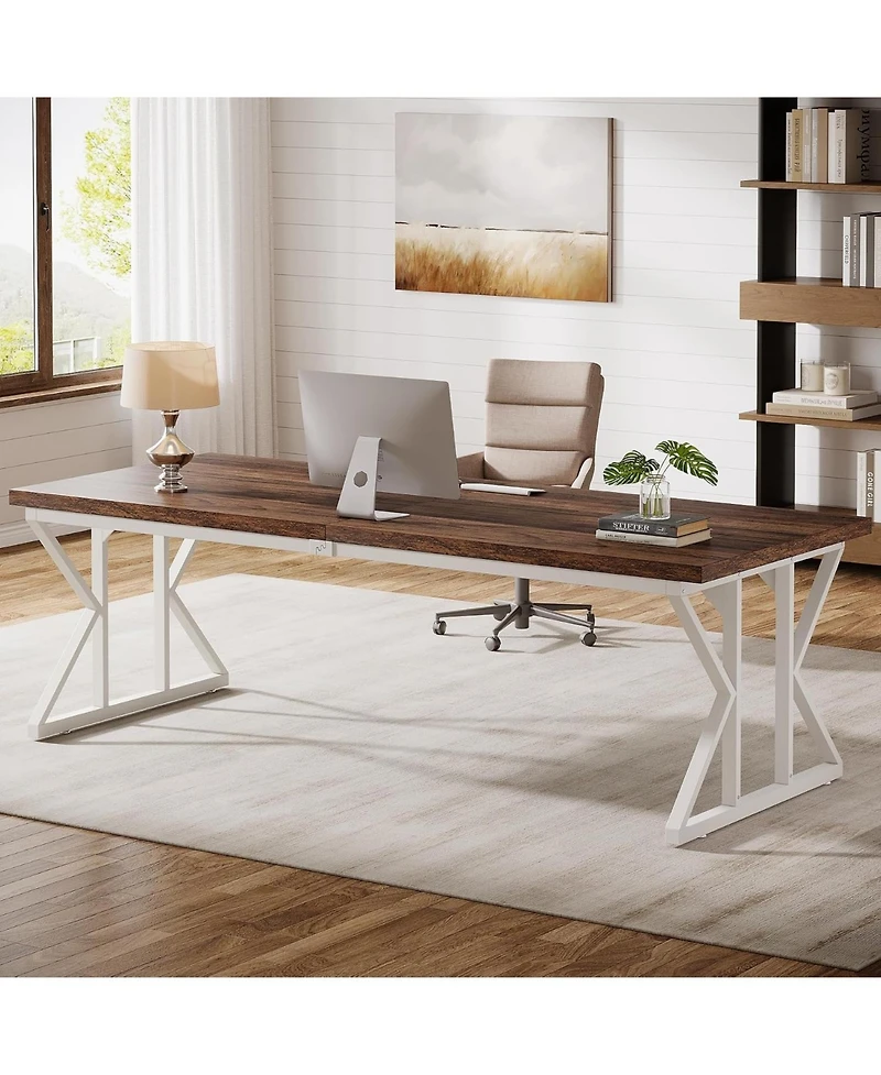 Tribesigns 78.74" Industrial Executive Desk