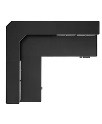 Slickblue L Corner Gaming Desk with Storage and Led Lighting
