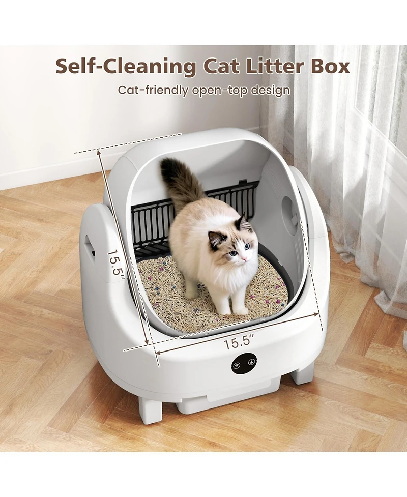 Ruie Automatic Self Cleaning Cat Litter Box for Multi Cat with Smart App Control