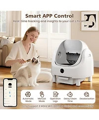 Ruie Automatic Self Cleaning Cat Litter Box for Multi Cat with Smart App Control