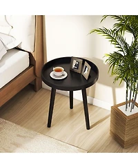 Costway Round Side Table Sofa Coffee End Accent Nightstand Home Furniture.