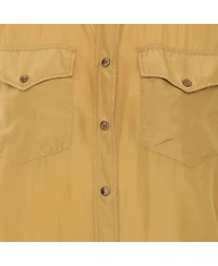 Pre-Owned Brunello Cucinelli Women's Silk Western-Style Short-Sleeve Shirt