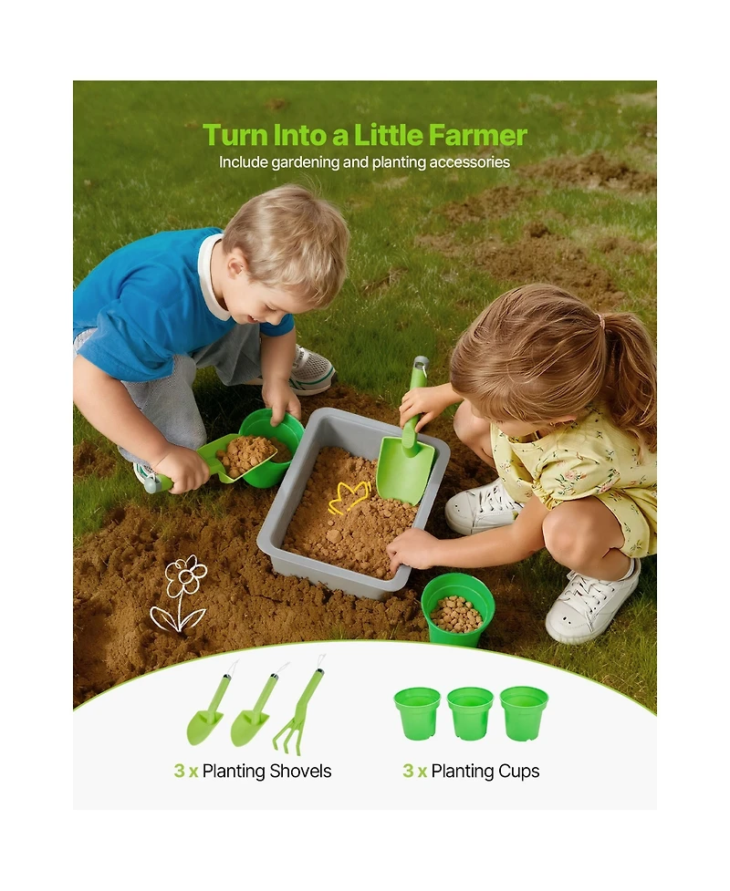 Sugift Sunshade-Canopy Water-Tank Mud Kitchen, Ages 3+