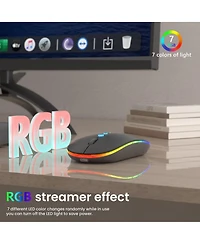Lofree Rechargeable Wireless Quiet-Click Mouse Compatible with Pc/Mac