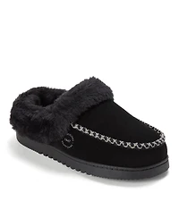 Dearfoams Women's Blaine Genuine Suede Clog Slippers