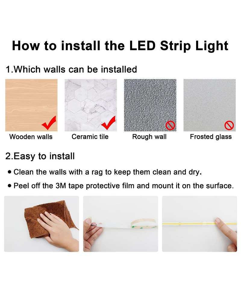 Lofree Cob Led Strip Light Dimmable Remote Control