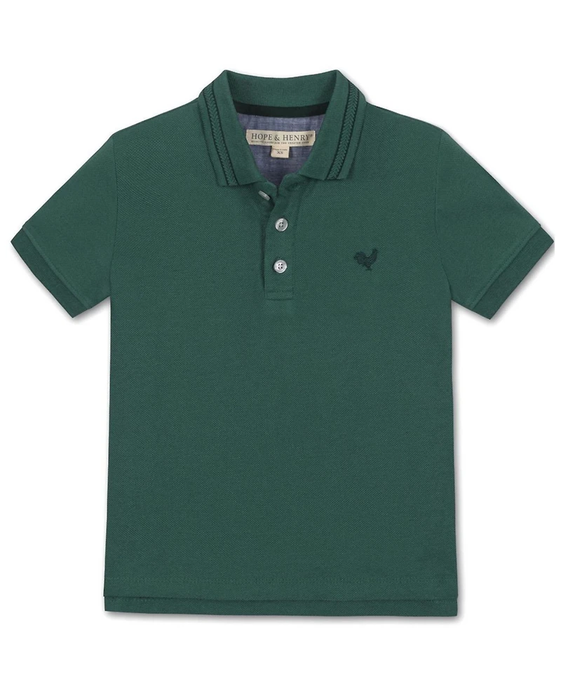 Hope & Henry Toddler Boys ( 2T to 4T ) 'Short Sleeve Knit Pique Polo Shirt