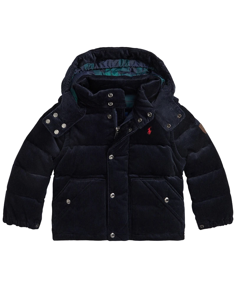 Polo Ralph Lauren Boys' 2T-7 Convertible Corduroy Down Jacket
