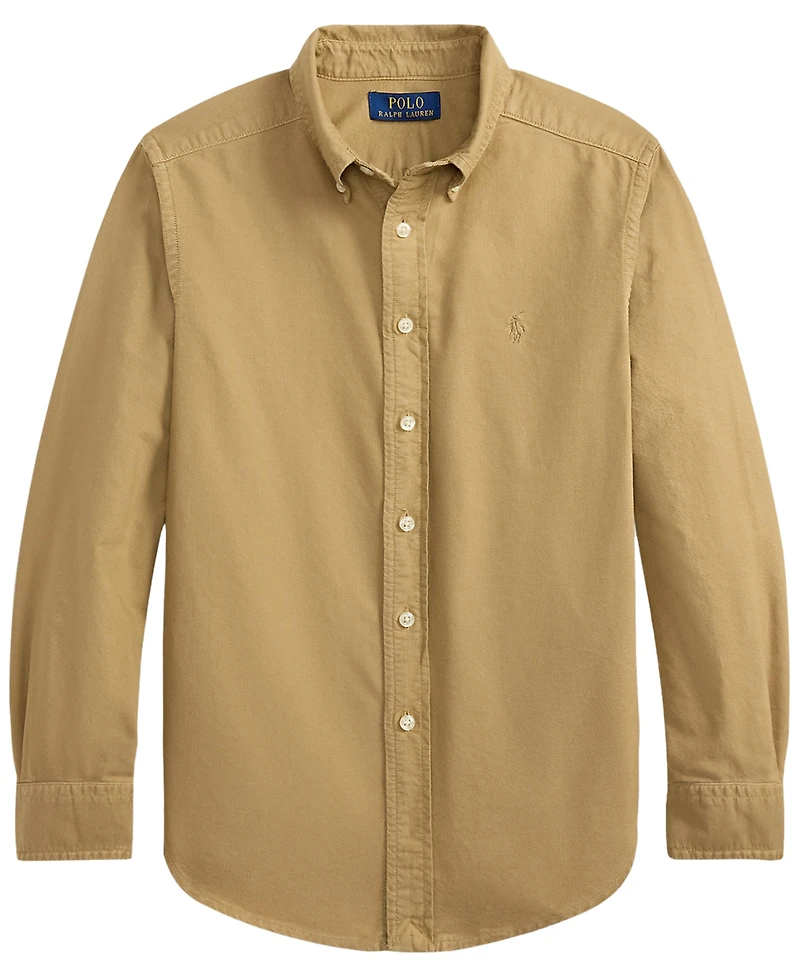 Polo Ralph Lauren Boys' 8-20 Garment-Dyed Cotton Oxford Shirt
