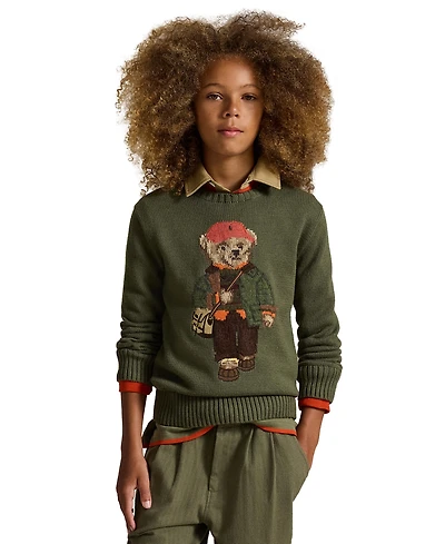 Polo Ralph Lauren Boys' 8-20 Bear Embroidered Sweater