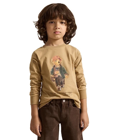 Polo Ralph Lauren Boys' 2T-7 Bear Cotton Long-Sleeve T-Shirt
