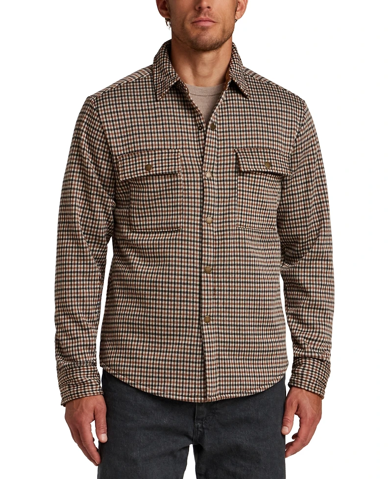 Weatherproof Vintage Men's Knit Check Shirt Jacket