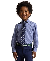 Polo Ralph Lauren Toddler and Little Boys Gingham Cotton Poplin Shirt