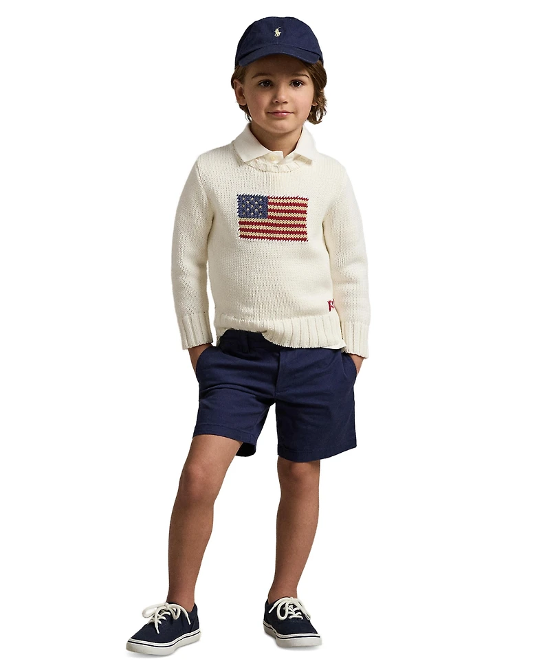 Polo Ralph Lauren Toddler and Little Boys Straight Fit Stretch Twill Short