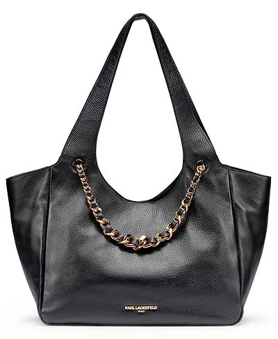 Karl Lagerfeld Paris Ina Leather Extra-Large Tote Handbag