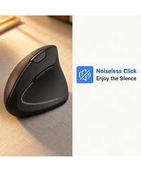 Lofree Vertical Ergonomic Wireless 4800 Dpi Adjustable Quiet-Click Mouse for Pc