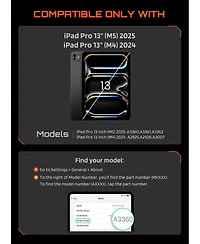 Supcase Ub Aero Multi-Angle Pencil Holder Case for iPad Pro 13"
