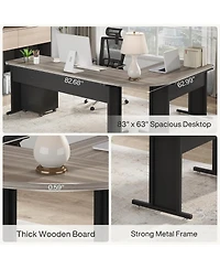Tribesigns 83" L-Shaped Executive Desk