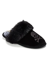 Dearfoams Women's Halloween Velour Scuff Slippers