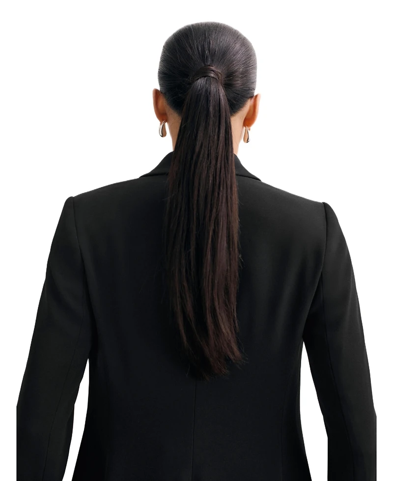 The Fold Women's Double-Breasted Tailored Blazer
