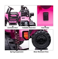 homfan 2-Seat Kids Ride-On Electric Truck with Remote Control, Ages 3-8