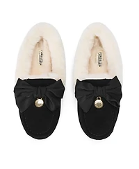 Dearfoams Women's Fireside by Mel Dream Bow Moccasin Slippers