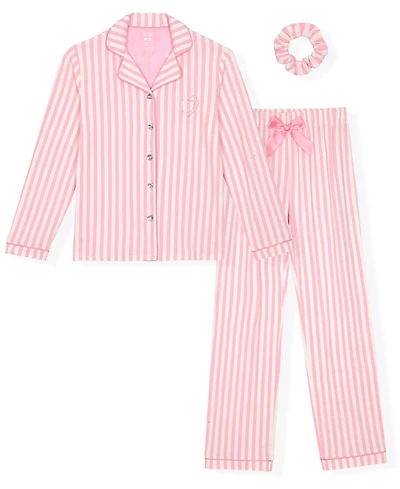 Max & Olivia Girls' 5-16 Milky Print Pajama, 3-Piece Set