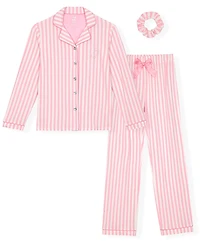 Max & Olivia Girls' 5-16 Milky Print Pajama, 3-Piece Set