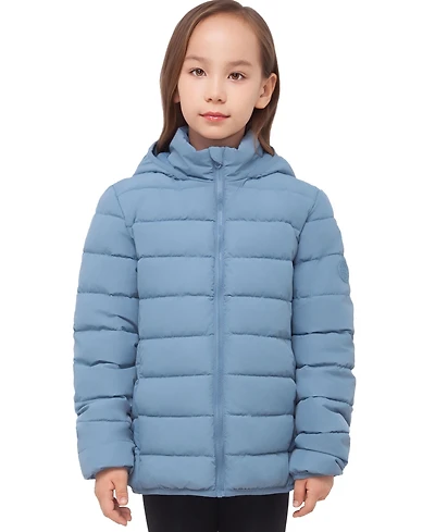 Rokka&Rolla Girls' Hudson Lightweight Hooded Puffer Jacket, 4-18