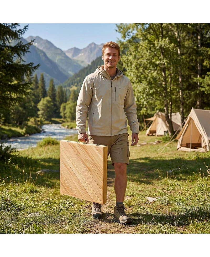 60"x30" Wood Folding Picnic Table