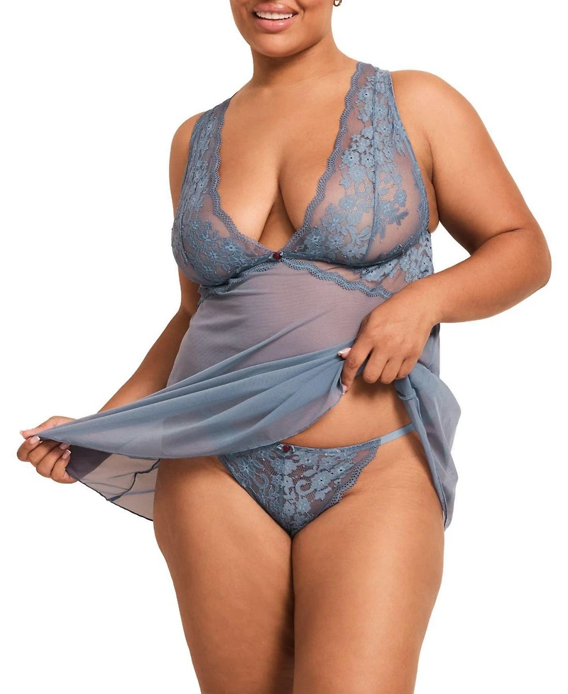 Adore Me Plus Nedda Babydoll Lingerie