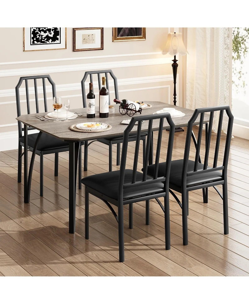 Space-Saving 5-Piece Dining Table Set