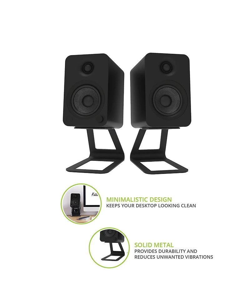 Kanto Elevated Desktop Speaker Stands for Midsize Speakers - Pair