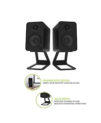 Kanto Elevated Desktop Speaker Stands for Midsize Speakers - Pair