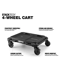 ToughBuilt 4-Wheel Cart, Rolling Dolly for StackTech Tool Boxes and Organizers
