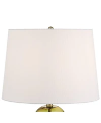 360 Lighting Grimmia 24" High Moss Green Glass Table Lamp with White Dimmer